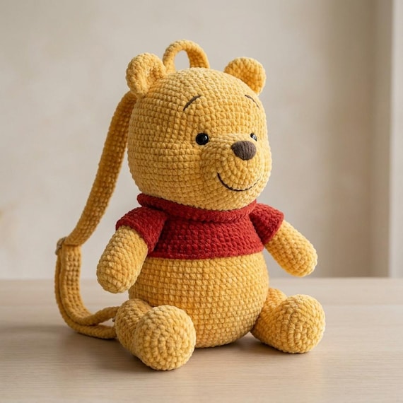 9 Winnie the Pooh Crochet Patterns 7 Winnie the Pooh Crochet Backpack Amigurumi
