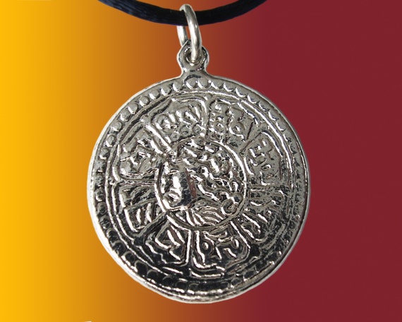 Tibetan Coin Pendant Sterling Silver | Etsy