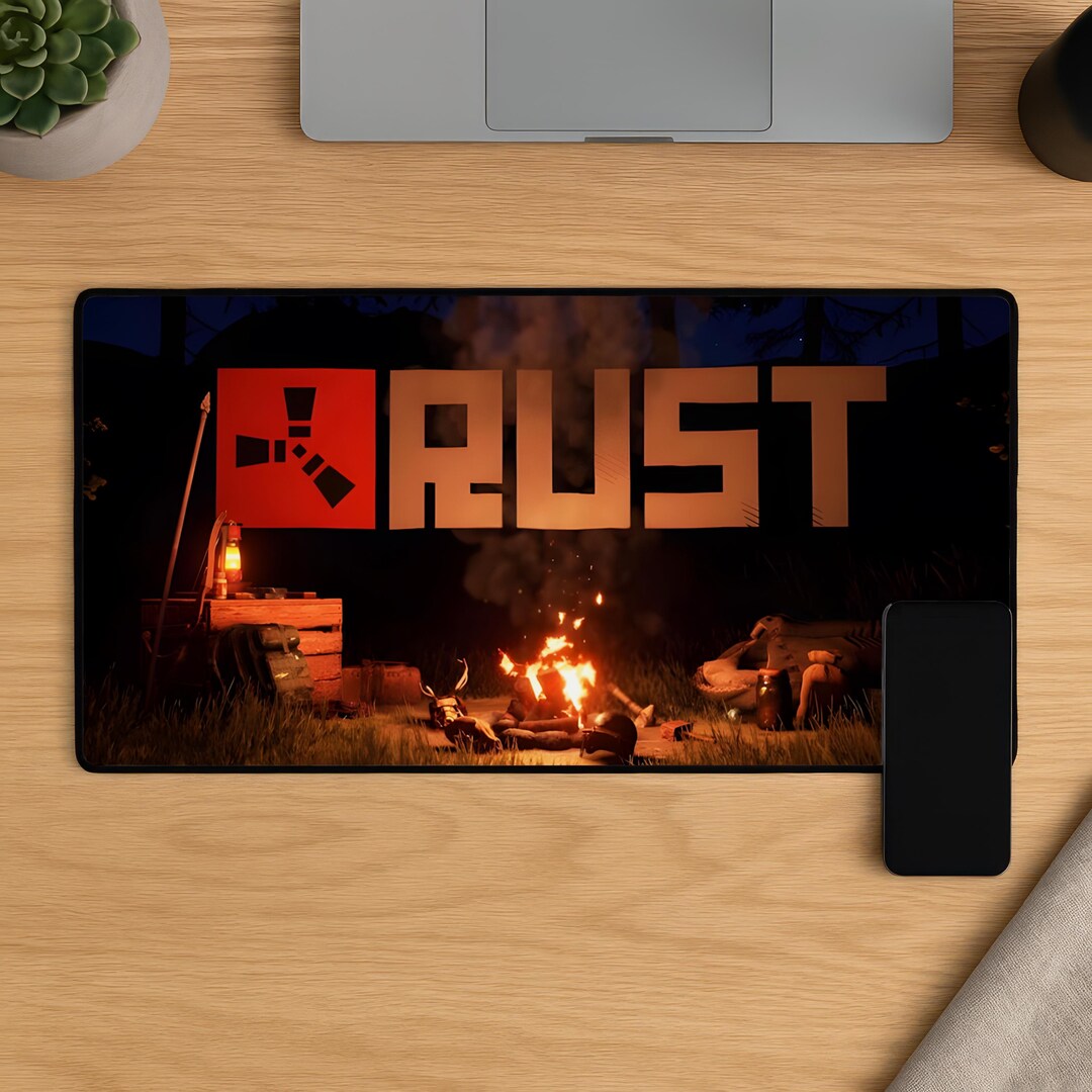 Rust Mouse Pad, Survival Game Gaming Mat, Post Apocalyptic Mousepad ...