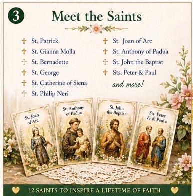 Spring Catholic Catholic Spring Saint Cards Digital - Etsy