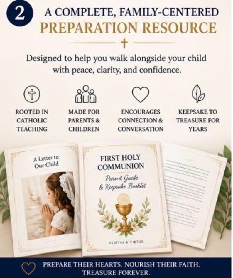 First Holy Communion Parent Guide & Keepsake Booklet (PDF Download) - Etsy