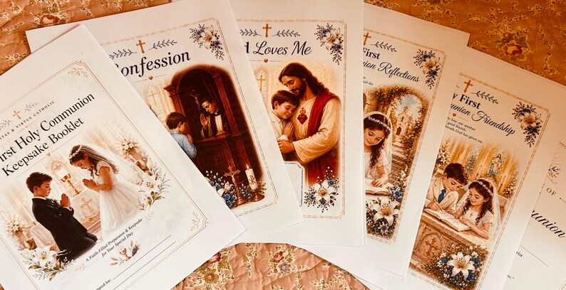 Catholic First Collection First Holy Communion Family Bundle, Catholic Preparation System ...