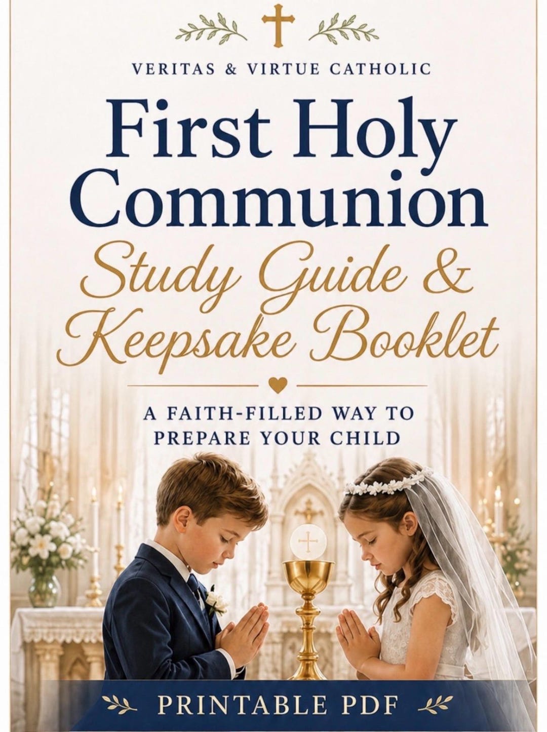 First Holy Communion Student Study Guide & Keepsake Booklet - Etsy