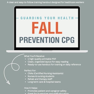 Fall Prevention Clinical Practice Guideline | Healthcare | Patient Safety Toolkit | Digital Download