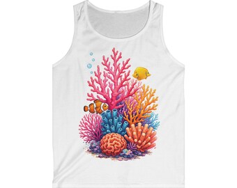Camiseta sin mangas con estampado de sirena turca