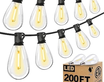 Ilumina tus noches: Guirnalda de luces LED para exteriores irrompibles de 60 metros