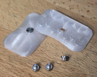 ErgoBoy 3DP Top with Ti Collars - PETG - Clear