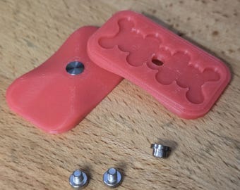 ErgoBoy 3DP Top with Ti Collars - PLA - Pink > Pink GID