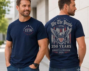 We The People PNG| 250th Anniversary USA 1776-2026| 4th of July Patriotic Shirt Design| Retro America 250 Celebration  Flag | Veteran Gift