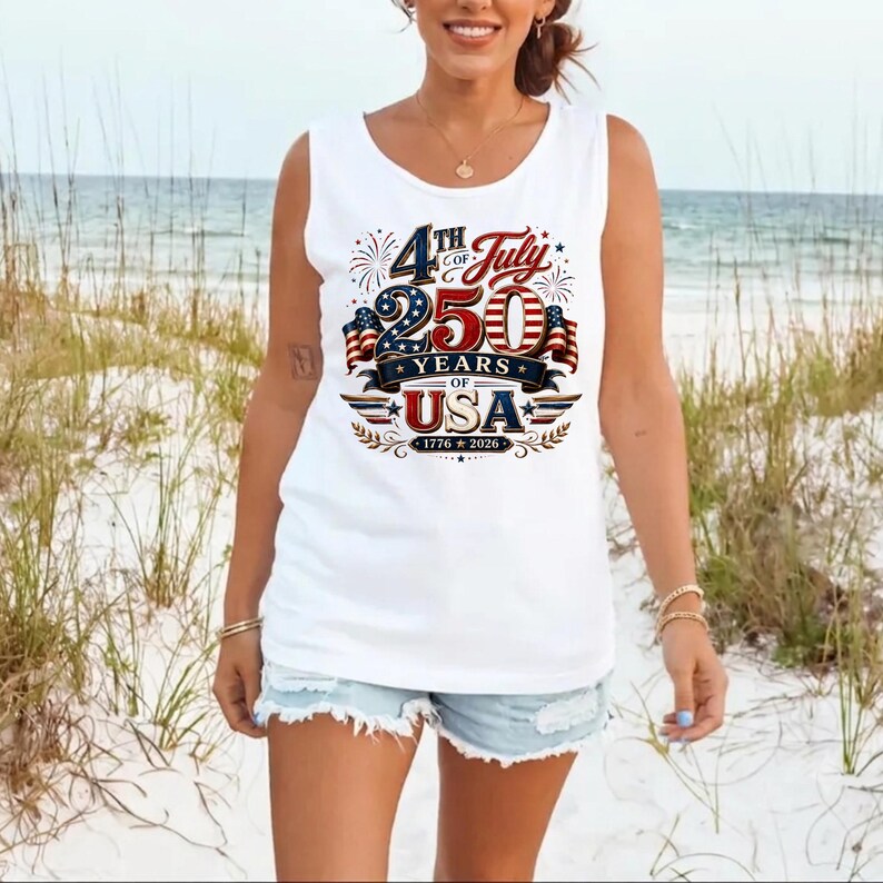 4th of July 250 Years USA PNG | America 1776–2026 Patriotic Sublimation Design | Independence Day Anniversary Shirt Design| Digital Download image 2