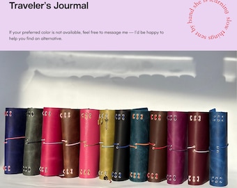 A6 Läder Resejournal, Minimalistisk Journal, Påfyllningsbar Kalender