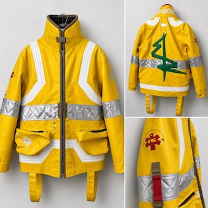Cyberpunk jacket, David jacket, Cyberpunk 2077 jacket, Cyberpunk inspired jacket, Cyberpunk gaming jacket, Gaming Cosplay Jacket, Cyberpunk 2077 Edgerunners David Martinez Jacket, Edgerunners david jacket, Edgerunners jacket, Martinez jacket, samurai jacket, cyberpunk LED light jacket, cyberpunk, gaming jacket, yellow jacket, Halloween Cosplay Jacket, Cyberpunk Comic con jacket, cyberpunk halloween jacket.