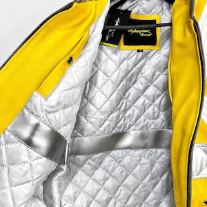 Cyberpunk jacket, David jacket, Cyberpunk 2077 jacket, Cyberpunk inspired jacket, Cyberpunk gaming jacket, Gaming Cosplay Jacket, Cyberpunk 2077 Edgerunners David Martinez Jacket, Edgerunners david jacket, Edgerunners jacket, Martinez jacket, samurai jacket, cyberpunk LED light jacket, cyberpunk, gaming jacket, yellow jacket, Halloween Cosplay Jacket, Cyberpunk Comic con jacket, cyberpunk halloween jacket.