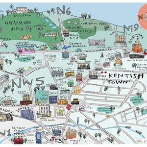 Mapa de la ciudad de Kent