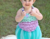 Halloween Costume - Mermaid Costume - "Tutu Cute" Mermaid - Girl Toddler Baby Infant Newborn Halloween Costume