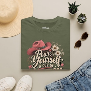 Pour Yourself a Cup of Ambition Shirt, Dolly Parton 9 To 5 Tee, Country Music Lover Gift, Coffee Lover Shirt image 14