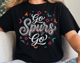 Go Spurs Go Basketball Shirt, Game Day Basketball Fan Tee, Basketball Supporter Shirt.