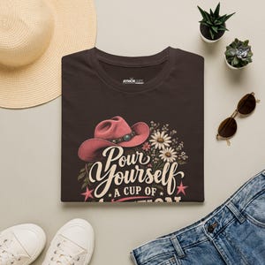 Pour Yourself a Cup of Ambition Shirt, Dolly Parton 9 To 5 Tee, Country Music Lover Gift, Coffee Lover Shirt image 13