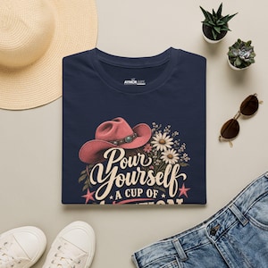 Pour Yourself a Cup of Ambition Shirt, Dolly Parton 9 To 5 Tee, Country Music Lover Gift, Coffee Lover Shirt image 11