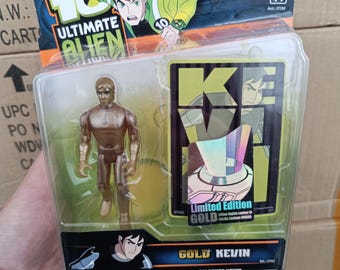 BEN 10 Ultimate Alien Gold Kevin Figure, new MOC Bandai figure, rare