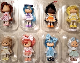 Strawberry Short cake 8x Berrykin Set Lot dolls MIB 2019 Altaya Reissues Banana Plum Pudding Peach Blueberry Muffin Mint Tulip Angel Cake