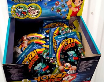 Yo-Kai Watch Yo-Motion Series 4 - Display box 24x Blind Pack Hasbro Yokai Medal Coin New!