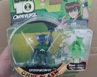 Figure BEN 10 Omniverse Spider Monkey omni plasm new Moc Bandai figure Rare