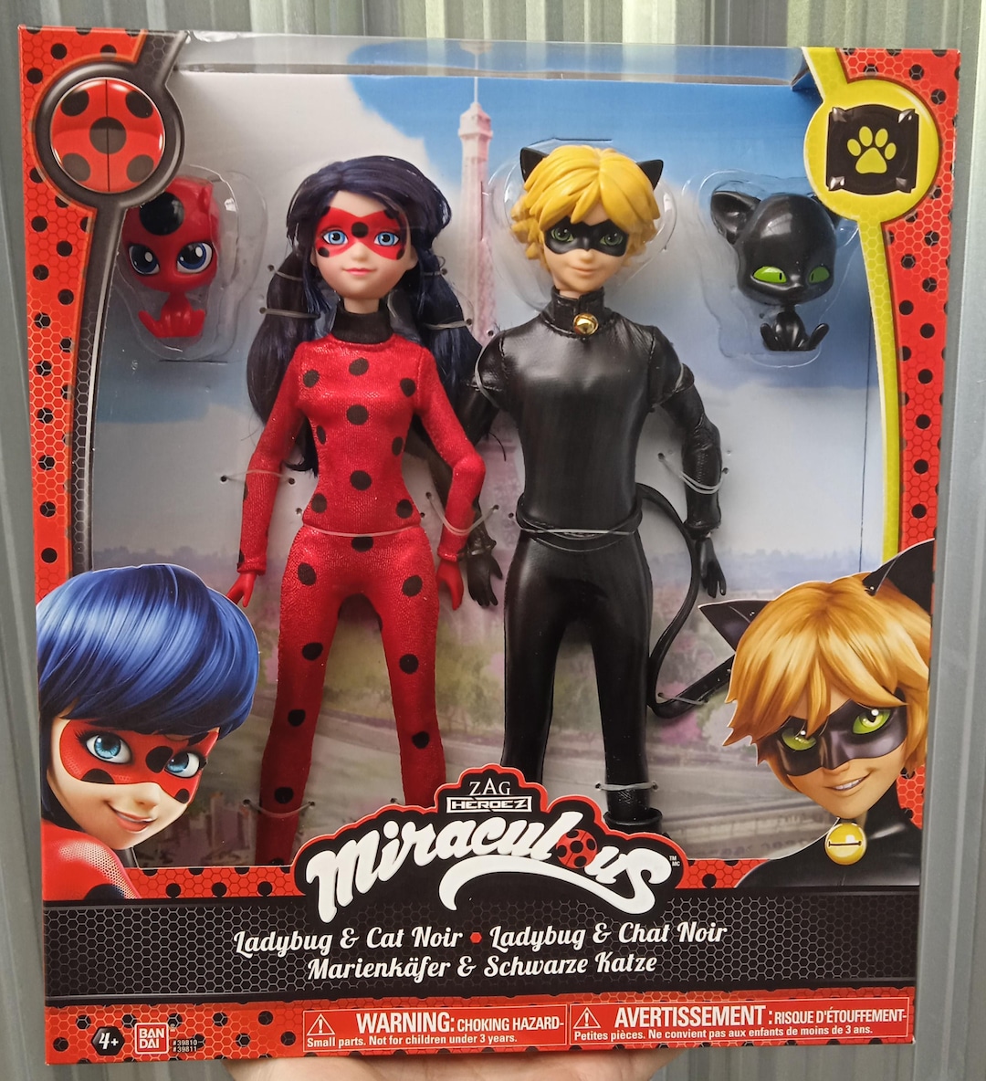 Miraculous Ladybug & Cat Noir Fashion Dolls 10.5 Inch LOT Set