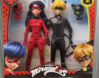 Miraculous Lady Noire & Mister Bug Fashion Dolls 10.5 inch LOT Set Figure Bandai!