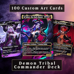 Dämonen-Stammes-Anime-Commander-Deck | 100 individuelle Proxy-Karten | Spielfertiges EDH-Grigis-Deck
