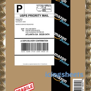 Amazon Edible Tape Cake Print Postal Delivery Birthday Topper - Etsy