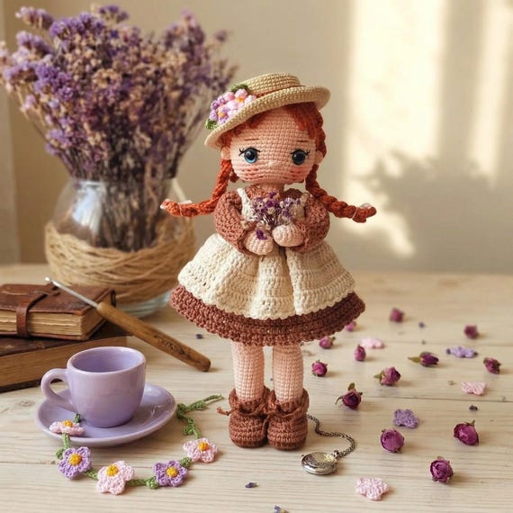 Handmade Crochet Doll, 100% Cotton Yarn, Soft Amigurumi Toy, Nursery Decor, Baby Gift