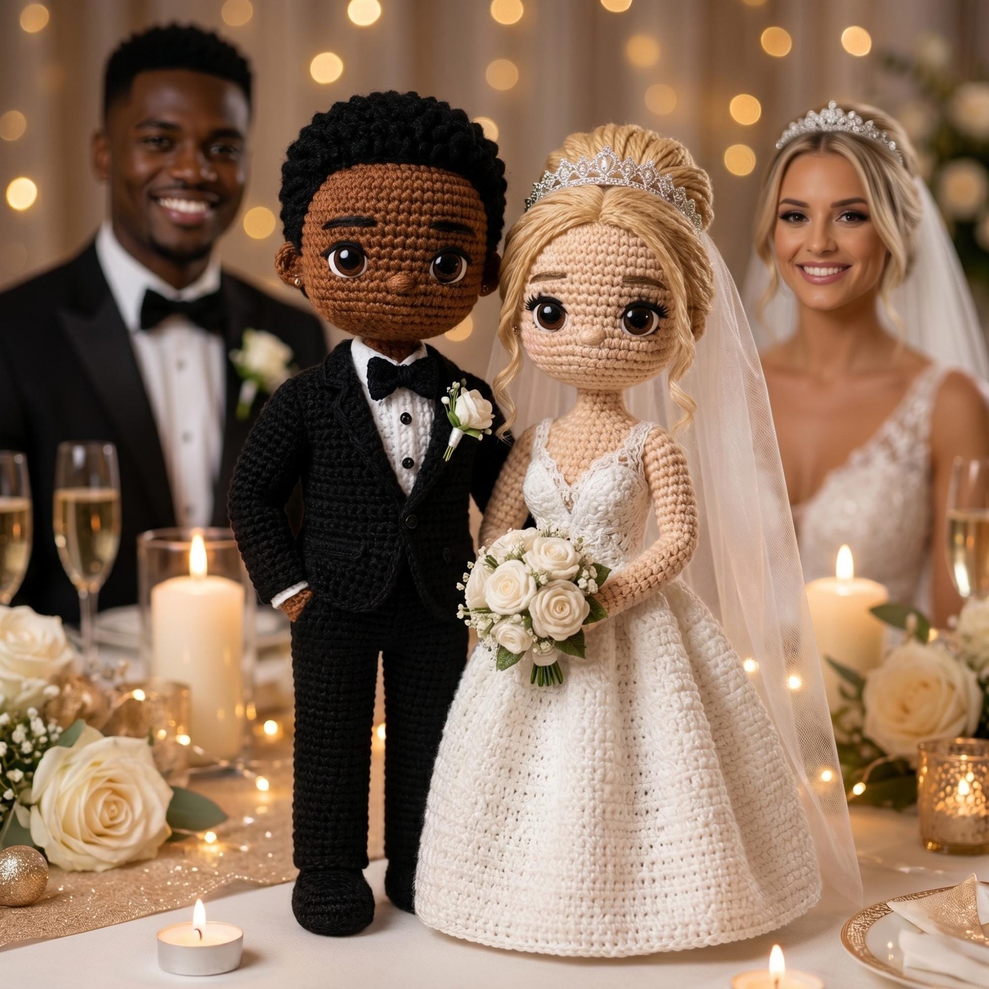 Düğüne El Yapımı Hediye: Amigurumi Gelin Damat