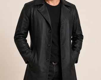 Trench coat Billy Butcher da The Boys | Casaco longo preto inspirado em Karl Urban