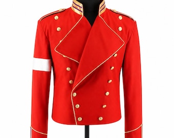 Jaqueta da turnê History de Michael Jackson de 1996 | Jaqueta militar inspirada em MJ | Show do Rei do Pop