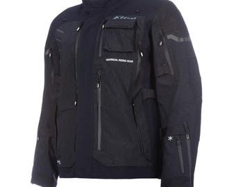 Klim Badlands Pro Black Adventure Touring Jacket, Men CE Armored Textile Motorcycle Riding Gear