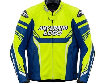 Men's Motorcycle Jacket: Biker Custom Racing Motorbike Leather Jacket Men