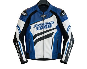 Men's Motorcycle Jacket: Biker Custom Racing Motorbike Leather Jacket Men