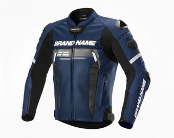 Men's Motorcycle Jacket: Biker Custom Racing Motorbike Leather Jacket Men