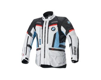 Giacca da moto BMW Motorrad Adventure Touring, da uomo, con protezioni CE, in tessuto, per motociclisti.