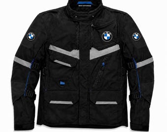 BMW Motorrad Adventure Touring Jacket, Men CE Armored Textile Motorcycle Riding Gear