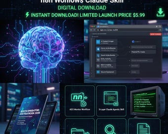 AI AEO 2026 Bundle : SEO Playbook, n8n Workflows, Claude Skills, Business Automation Strategy (Digital Download)