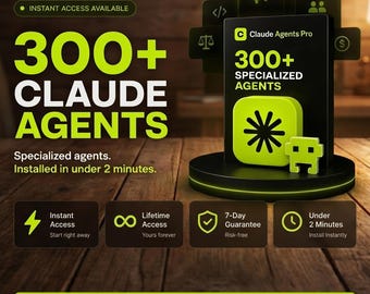 AI Agent Bundle for Claude Code & Gemini Native Setup | 300+ Specialized Agents | Business Automation Toolkit | AI Agency System