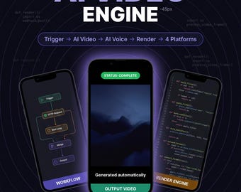 AI Video Engine | n8n Workflows + Python Render | Runway Gen-3 | Social Media Automation