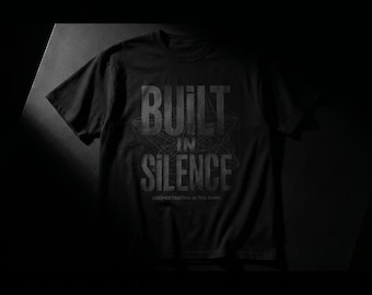 OLED Stealth T-Shirt | Black on Black Techwear | Built in Silence | Luxury Minimal | Network Architect | Anti-Bling Streetwear