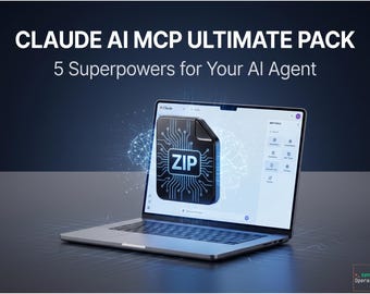 Claude AI MCP Server Pack, AI Agent Automation Config, n8n Workflow Templates, Cursor IdE Tools, Digital Download