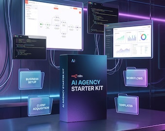 AI Agency Starter Kit | Build AI Business | Templates Scripts n8n Workflows | Digital Download