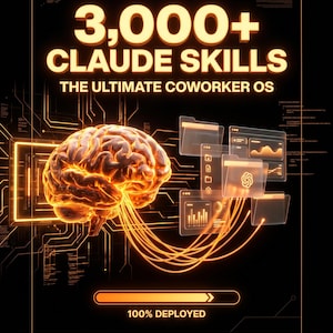 3000+ Claude-färdigheter: AI-kodautomation, affärsfrågor, projekt och medarbetarsystem | Expertsystem, SaaS, marknadsföring | HR