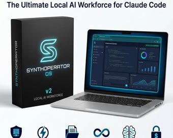 3000+ Claude Skills: AI Code Automation, Business Prompts, Projects & Coworker System | SynthOperator OS v2, 18 Depts, Local AI Command