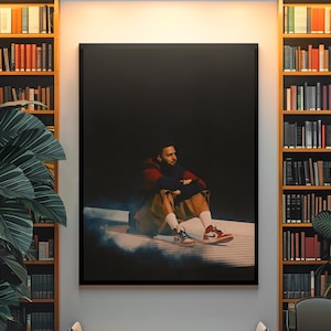 Affiche intemporelle de J Cole | Art mural pour album KOD Forest Hills Drive 2014 | Impression esthétique de musique rap hip hop consciente | Art Légende
